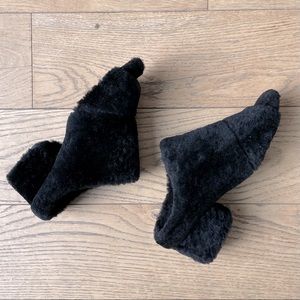 3.1 Phillip Lim Cube Shearling Open Tow Mule